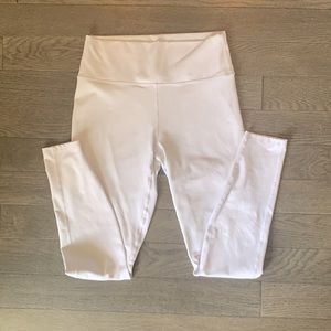 Fabletics White Full Length Leggings- Size Medium